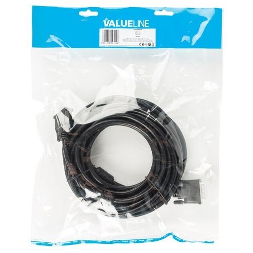 OEM Valueline VLCP32000B100 DVI kabel 10 m DVI-D Zwart