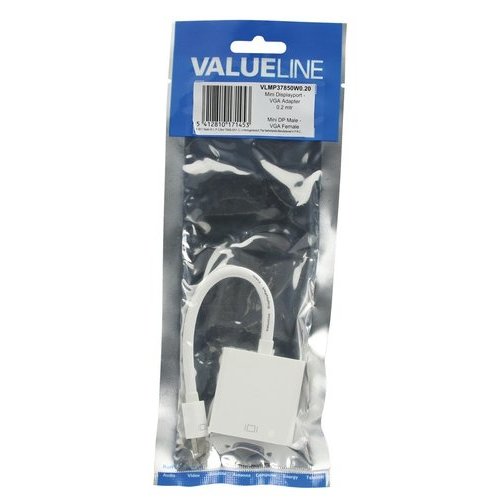 OEM Valueline adapterkabel | Mini DisplayPort naar VGA | 0,2 m | Wit