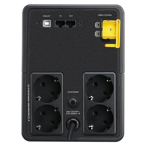 APC BX1200MI-GR Back-UPS | 1200 VA / 650 W | 4 Schuko Stopcontacten | Automatische Spanningsregeling (AVR) | LED-indicator | Compacte Noodstroomvoorzi