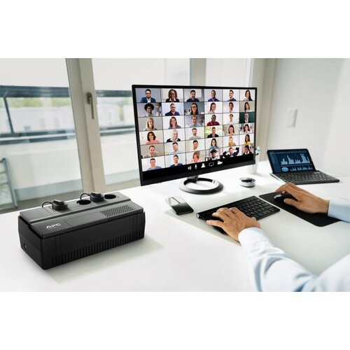 APC Easy UPS BV1000I-GR | 1000 VA / 600 W | 4x Schuko Stopcontacten | AVR Spanningstabilisatie | LED-Statusindicator | Compact Ontwerp