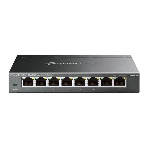 TP-Link TL-SG108E | Managed L2 Switch | 8 Poorten | Gigabit Ethernet (10/100/1000 Mbps)