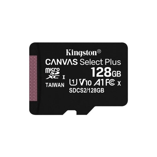 Kingston Canvas Select Plus | MicroSDXC | 128GB | Class 10 | UHS-I U1