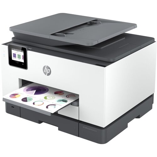 Hewlett Packard HP OfficeJet Pro 9022e All-in-One-printer, Printen, kopiëren, scannen, faxen, Automatische invoer voor 35 vellen; Printen via USB-poort aan voorzijde;