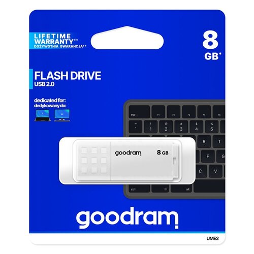 Goodram UME2 USB flash drive 8 GB USB Type-A 2.0 Wit