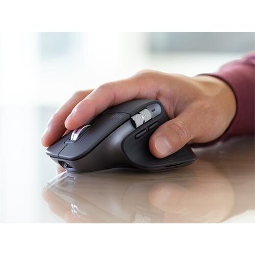 Logitech MX Master 3s for Business | Draadloze Muis | RF-Draadloos + Bluetooth | 8000 DPI | Grafiet