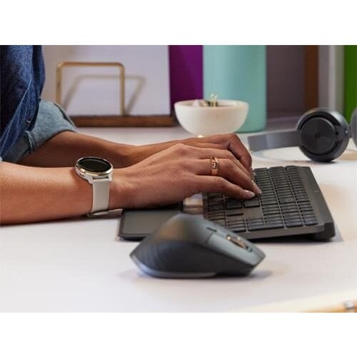 Logitech MX Master 3s for Business | Draadloze Muis | RF-Draadloos + Bluetooth | 8000 DPI | Grafiet