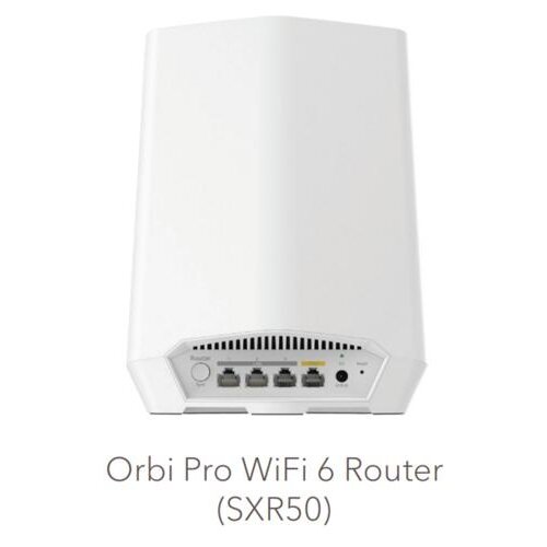 Netgear Orbi Pro AX5400 Router | Wifi 6 | Mesh Wifi-systeem | Gigabit Ethernet Tri-band (2.4 GHz / 5 GHz / 5GHz)