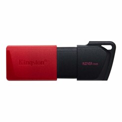 DataTraveler Exodia M | 128GB USB-A 3.2 Flash Drive | Zwart/Rood