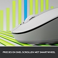 Logitech Signature M650 | Draadloze Muis | Linkshandig | RF + Bluetooth | 2000 DPI | Wit
