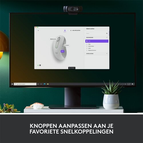 Logitech Signature M650 | Draadloze Muis | Linkshandig | RF + Bluetooth | 2000 DPI | Wit