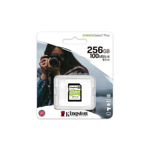 Kingston Canvas Select Plus | SDXC | 256GB | Class 10 | UHS-I U1
