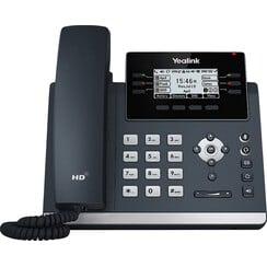 SIP-T42U | IP-telefoon | 2,7" LCD-scherm | 12 SIP-accounts | HD Voice | Wi-Fi via USB-dongle | Grijs
