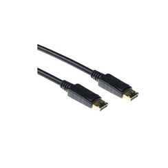 2 meter DisplayPort cable male - male, power pin 20 niet aangesloten