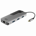 ACT AC7042 USB-C naar HDMI multiport adapter met ethernet en USB hub