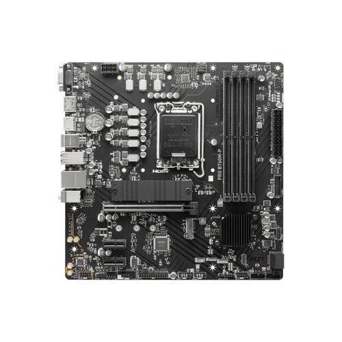 MSI MB  PRO B760M-P | Socket LGA 1700 | Intel B760 | 4xDDR5 | Micro-ATX | Moederbord