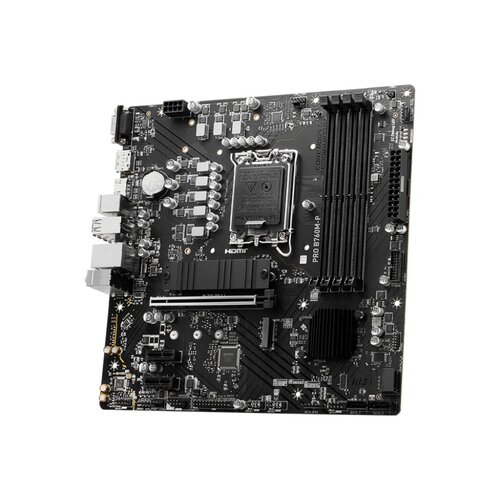 MSI MB  PRO B760M-P | Socket LGA 1700 | Intel B760 | 4xDDR5 | Micro-ATX | Moederbord