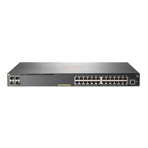 Hewlett Packard Aruba, a  Enterprise company Aruba 2930F 24G PoE+ 4SFP Managed L3 Gigabit Ethernet (10/100/1000) Power over Ethernet (PoE) 1U Grijs REF (refurbished)