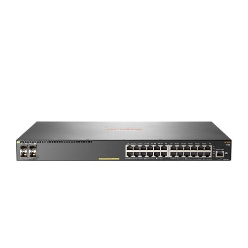 Hewlett Packard Aruba, a  Enterprise company Aruba 2930F 24G PoE+ 4SFP Managed L3 Gigabit Ethernet (10/100/1000) Power over Ethernet (PoE) 1U Grijs REF (refurbished)