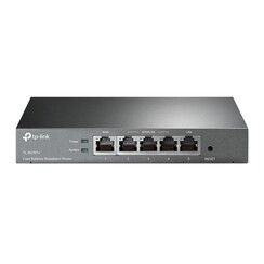 TP-LINK TL-R470T+ bedrade router Fast Ethernet Zwart