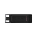 Kingston DataTraveler 70 | 128GB USB-C 3.2 Flash Drive | Zwart