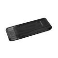 Kingston DataTraveler 70 | 128GB USB-C 3.2 Flash Drive | Zwart
