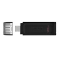 Kingston DataTraveler 70 | 128GB USB-C 3.2 Flash Drive | Zwart