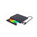Gembird DVD-USB-03 | Externe CD/DVD Brander & Speler | USB & USB-C | Compact ontwerp | Zwart