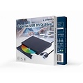 Gembird DVD-USB-03 | Externe CD/DVD Brander & Speler | USB & USB-C | Compact ontwerp | Zwart