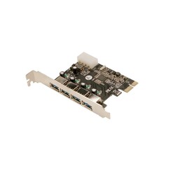 LogiLink PC0057A | PCI Express USB 3.2 Gen 1 (3.1 Gen 1) Kaart | 4x USB-A Poorten | 5 Gbit/s | Intern