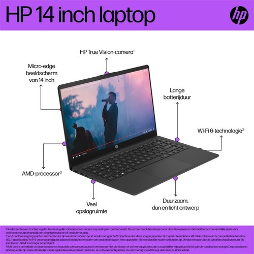 Hewlett Packard HP 14-EM0630ND 14.0 F-HD RYZEN 3 7320 / 8GB / 256GB / W11Hs