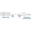 ACT | USB 2.0 Kabel | USB-C naar USB-B | 1,8m | Zwart