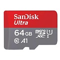 Sandisk SanDisk Ultra | MicroSDXC | 64GB | Class 10 | UHS-I U1 | A1 | Tot 140MB/s | Inclusief SD-adapter