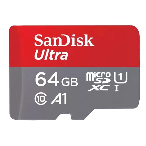 Sandisk SanDisk Ultra | MicroSDXC | 64GB | Class 10 | UHS-I U1 | A1 | Tot 140MB/s | Inclusief SD-adapter