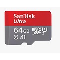 Sandisk SanDisk Ultra | MicroSDXC | 64GB | Class 10 | UHS-I U1 | A1 | Tot 140MB/s | Inclusief SD-adapter