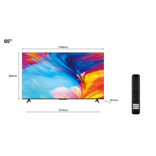 TCL P63 Series P635 165,1 cm (65") 4K Ultra HD Smart TV Wifi Zwart