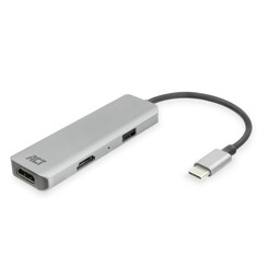 AC7013 | Docking Station & Poortreplicator | USB-C 3.2 Gen 1 | Zwart/Grijs