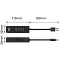 ACT AC6310 | USB 3.2 Gen 1 Interface Hub | Type-A | 5 Gbps | Zwart