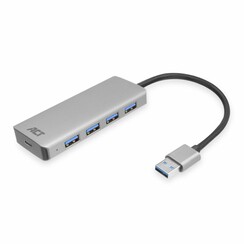 AC6121 interface hub USB 3.2 Gen 1 (3.1 Gen 1) Type-A 5000 Mbit/s Aluminium