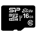 Silicon Power Elite | MicroSDHC | 16GB | Class 10 | UHS-I U1 | Tot 85MB/s | Inclusief SD-adapter | Zwart