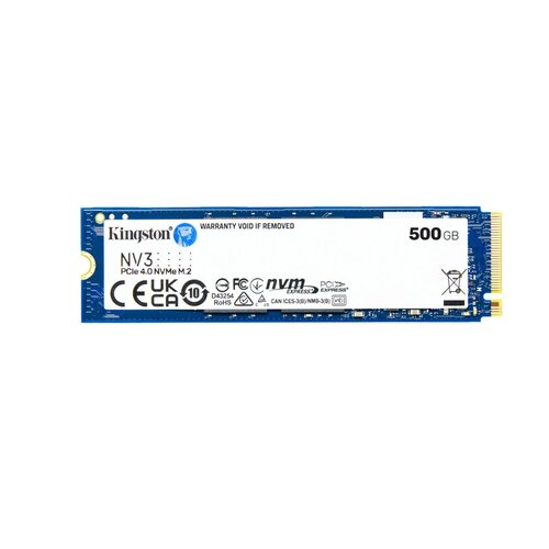 Kingston NV3 | 500GB NVMe SSD | M.2 Gen4 | 5.000MB/s Lezen | 3.000MB/s Schrijven