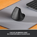 Logitech Lift | Ergonomische Draadloze Muis | Linkshandig | RF + Bluetooth | 4000 DPI | Grafiet