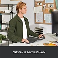 Logitech Lift | Ergonomische Draadloze Muis | Linkshandig | RF + Bluetooth | 4000 DPI | Grafiet