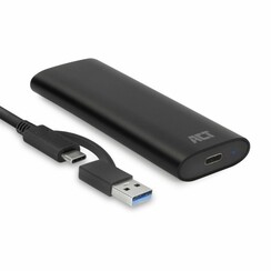 AC1615 | USB-C M.2 NVMe/PCIe SSD Behuizing | Tool-Free | Aluminium | USB 3.2 Gen2 (10 Gbps)
