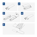ACT AC1615 | USB-C M.2 NVMe/PCIe SSD Behuizing | Tool-Free | Aluminium | USB 3.2 Gen2 (10 Gbps)