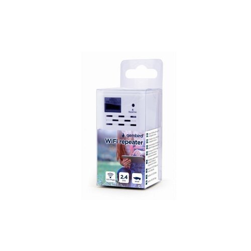Gembird WNP-RP300-03 | WiFi Repeater | 300 Mbit/s | 2.4 GHz | 1x LAN | Wit
