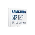Samsung EVO Plus | MicroSDXC | 512GB | Class 10 | UHS-I U3 | V30 | A2 | Tot 160MB/s