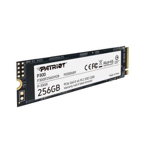 Patriot P300 | 256GB NVMe SSD | M.2 Gen3 | 1.700MB/s Lezen | 1.100MB/s Schrijven
