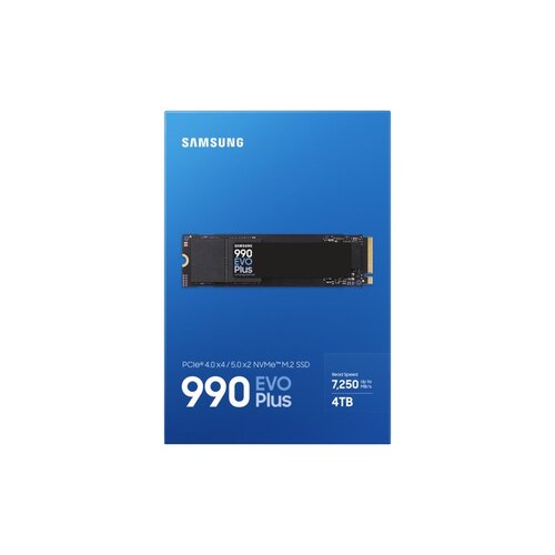 Samsung 990 EVO Plus | 4TB NVMe SSD | M.2 | Gen4 | 7.250MB/s Lezen | 6.300MB/s Schrijven