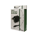 Inter-Tech Argus PD-2065 | Universele USB-C Oplader 65W | Zwart | Met Geïntegreerde Kabel