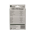 Inter-Tech Argus PD-2065 | Universele USB-C Oplader 65W | Zwart | Met Geïntegreerde Kabel